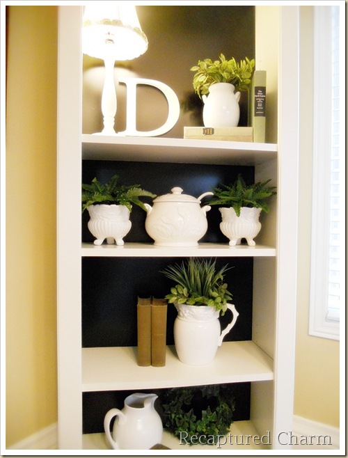 Recaptured Charm Bookcase Redo